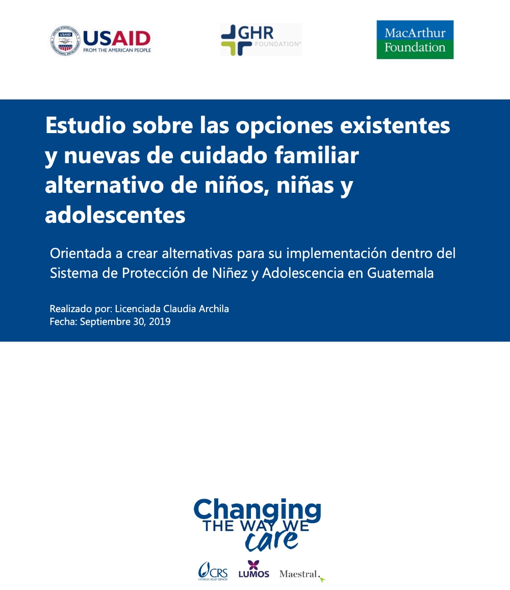 A study on existing and new options of alternative family care for children and adolescents