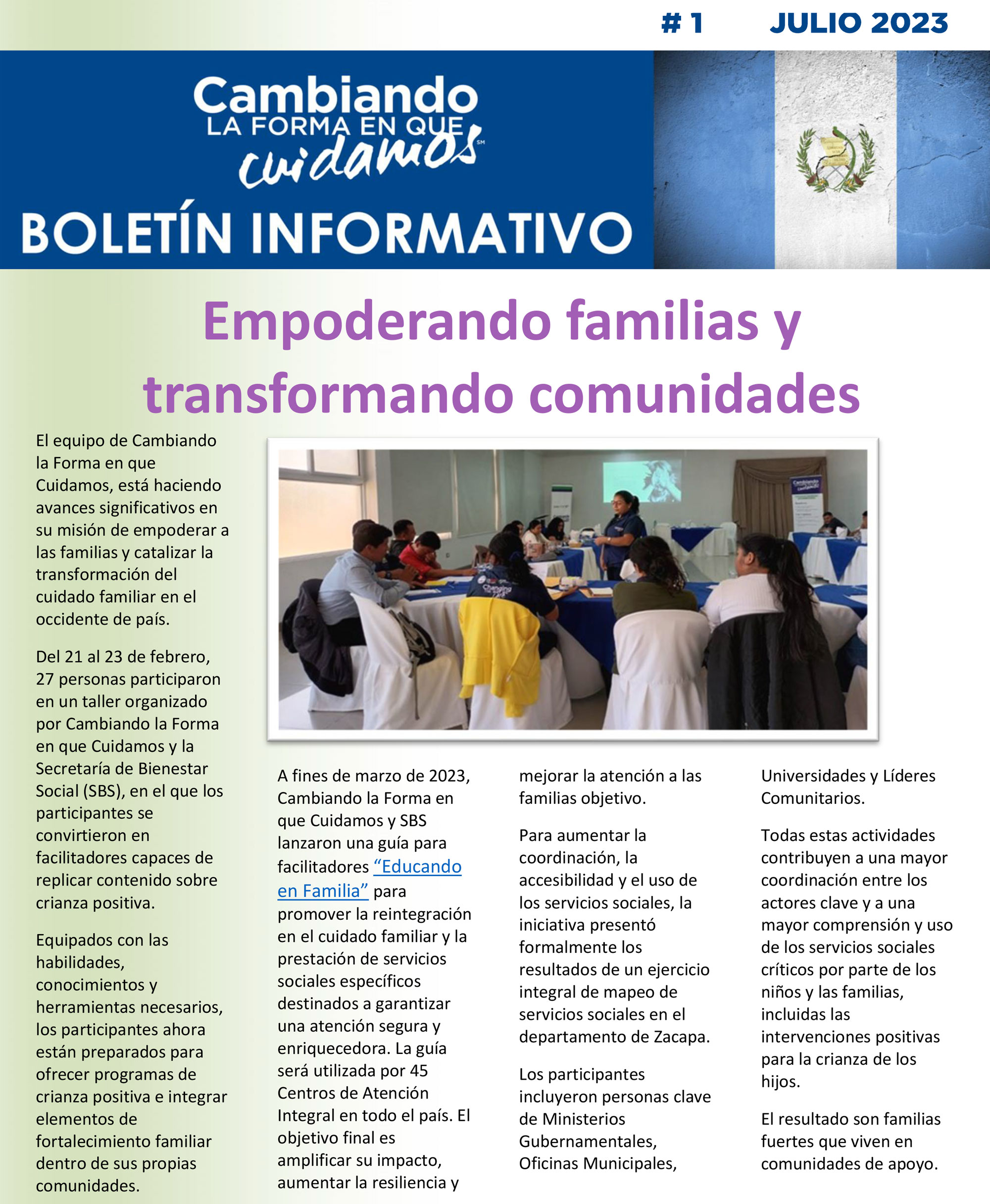 Empoderando familias y transformando comunidades